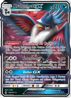 Pokémon-Karte Kramshef GX 109/214