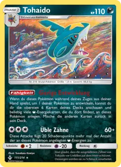 Pokémon-Karte Tohaido 111/214