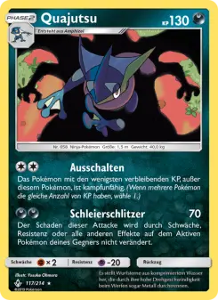 Pokémon-Karte Quajutsu 117/214