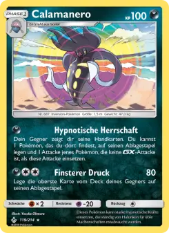 Pokémon-Karte Calamanero 119/214