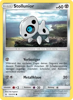 Pokémon-Karte Stollunior 123/214
