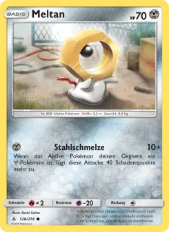 Pokémon-Karte Meltan 128/214