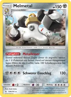Pokémon-Karte Melmetal 129/214