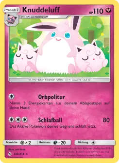 Pokémon-Karte Knuddeluff 135/214