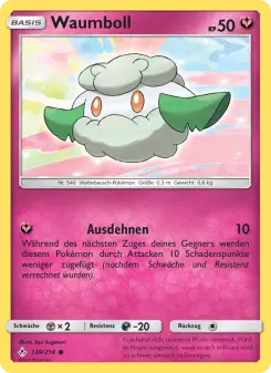 Pokémon-Karte Waumboll 139/214