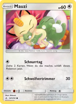 Pokémon-Karte Mauzi 147/214