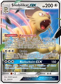 Pokémon-Karte Snobilikat GX 149/214