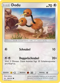 Pokémon-Karte Dodu 150/214
