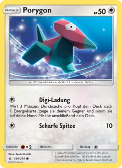 Pokémon-Karte Porygon 154/214