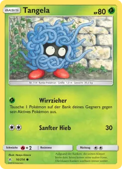 Pokémon-Karte Tangela 016/214