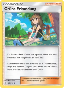 Pokémon-Karte Grüns Erkundung 175/214