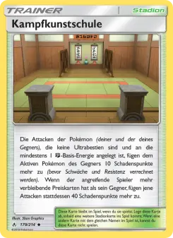 Pokémon-Karte Kampfkunstschule 179/214