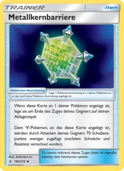 Pokémon-Karte Metallkernbarriere 180/214