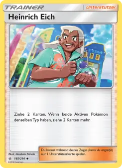 Pokémon-Karte Samson Eich 185/214