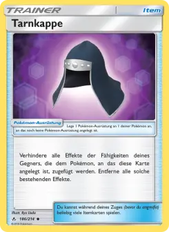 Pokémon-Karte Tarnkappe 186/214