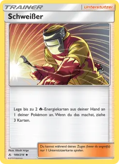 Pokémon-Karte Schweißer 189/214