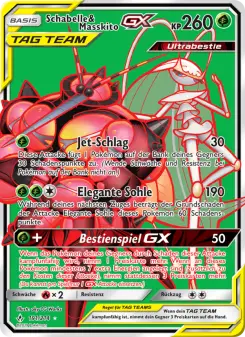Pokémon-Karte Schabelle & Masskito GX 191/214