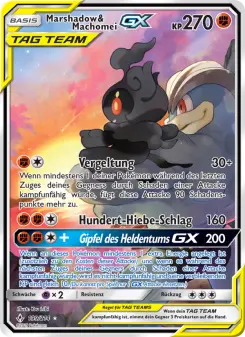 Pokémon-Karte Marshadow & Machomei GX 199/214