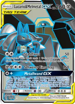 Pokémon-Karte Lucario & Melmetal GX 203/214