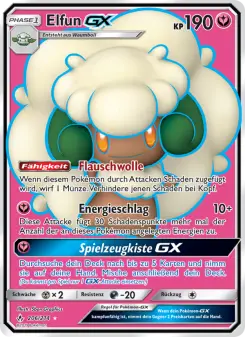 Pokémon-Karte Elfun GX 206/214