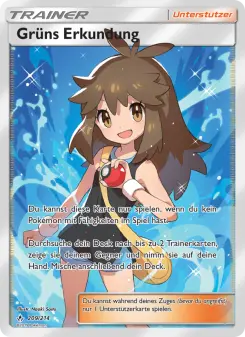 Pokémon-Karte Grüns Erkundung 209/214