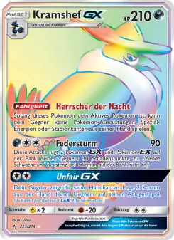 Pokémon-Karte Kramshef GX 223/214