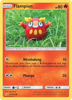 Pokémon-Karte Flampion 023/214