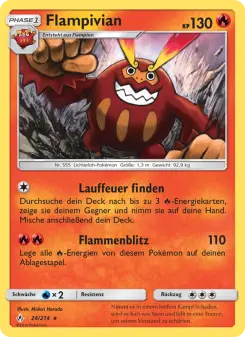 Pokémon-Karte Flampivian 024/214