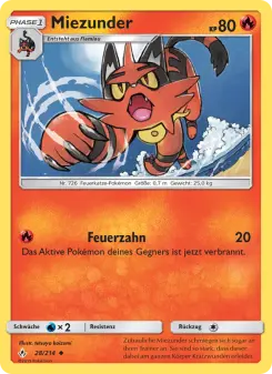 Pokémon-Karte Miezunder 028/214