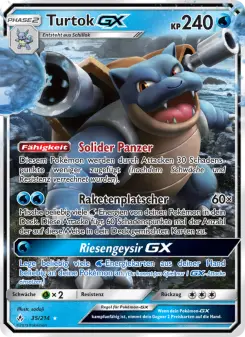 Pokémon-Karte Turtok GX 035/214