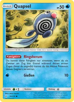 Pokémon-Karte Quapsel 036/214