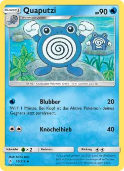Pokémon-Karte Quaputzi 038/214