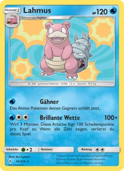 Pokémon-Karte Lahmus 043/214