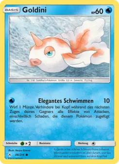 Pokémon-Karte Goldini 048/214