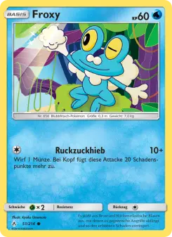 Pokémon-Karte Froxy 051/214