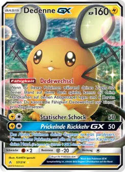 Pokémon-Karte Dedenne GX 057/214