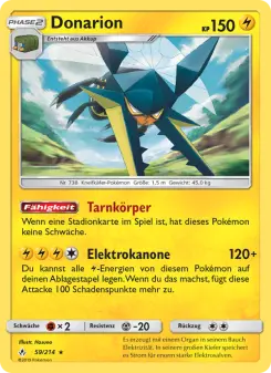 Pokémon-Karte Donarion 059/214