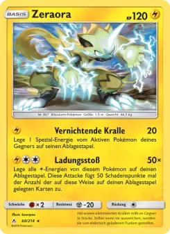 Pokémon-Karte Zeraora 060/214