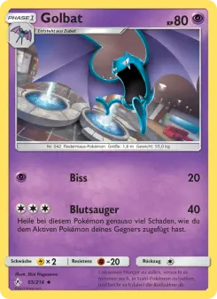 Pokémon-Karte Golbat 065/214