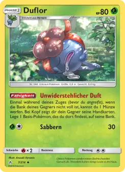 Pokémon-Karte Duflor 007/214