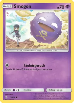 Pokémon-Karte Smogon 073/214