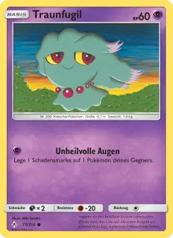 Pokémon-Karte Traunfugil 077/214