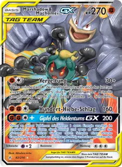 Pokémon-Karte Marshadow & Machomei GX 082/214