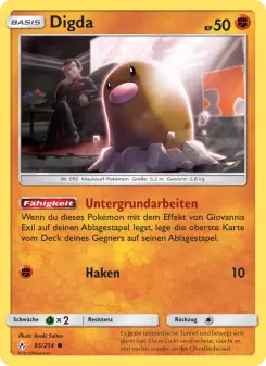 Pokémon-Karte Digda 085/214