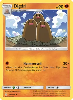 Pokémon-Karte Digdri 086/214