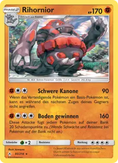 Pokémon-Karte Rihornior 095/214