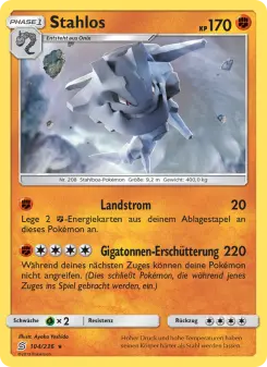 Pokémon-Karte Stahlos 104/236