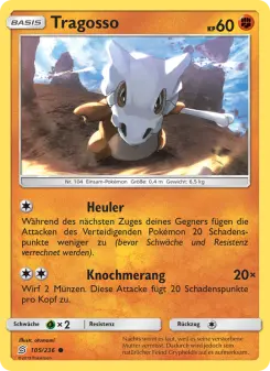 Pokémon-Karte Tragosso 105/236