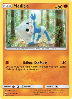 Pokémon-Karte Meditie 109/236