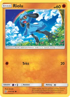 Pokémon-Karte Riolu 115/236